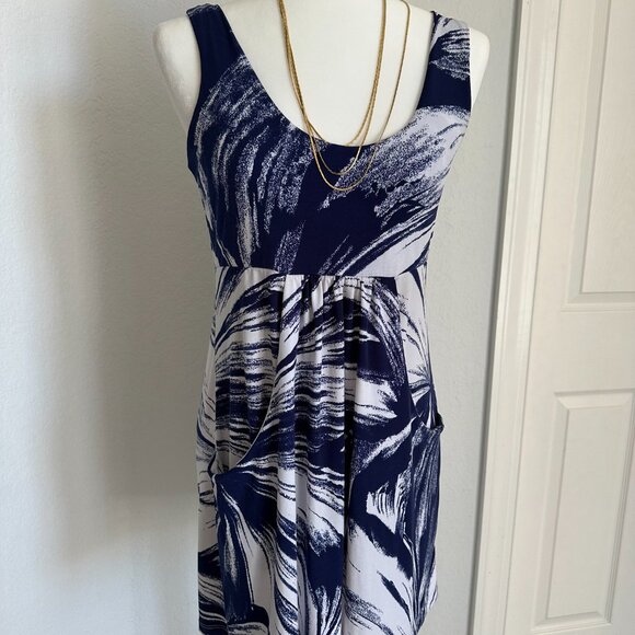 Blue and White Tank Tunic - Picture 6 of 9